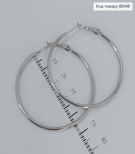 Серьги  кольца 4,5см медицинское золото Xuping 180148 фото 1