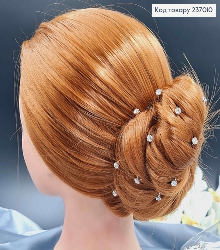 Шпилька - ухват  с  камнем 0,5см в огранке 237010 фото 1