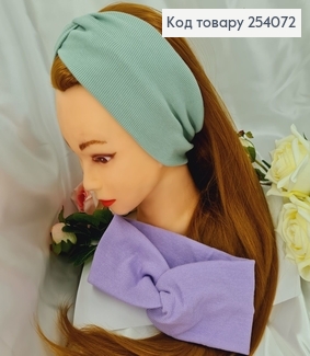 Повязка Рубчик лаванда/мята 23*9,5см  в асор. 254072 фото