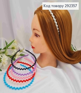 Обруч пластиковый, Волнистый, 5,5мм, Яркого цвета в ассортименте. 292357 фото