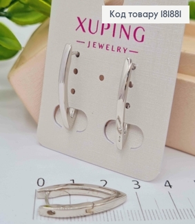 Сережки родованные Стрелы, 2,6см, английская застежка, Xuping 181881 фото
