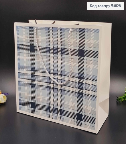 Пакет бумажный, "Имитация пледа", 35,5*32*14см цвета в ассорт. 541128 фото 2
