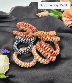 Резинка пружинка, 5см, Смугаста, Кольори в асорт. 252111 фото