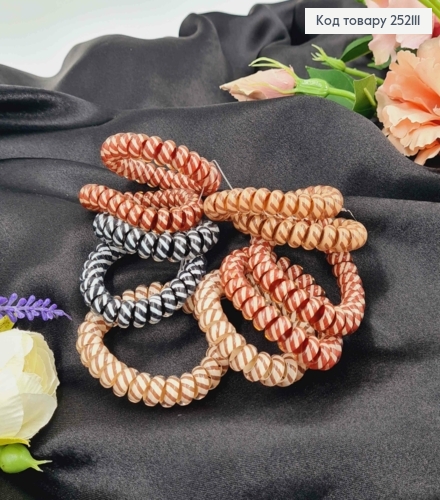 Резинка пружинка, 5см, Смугаста, Кольори в асорт. 252111 фото 1