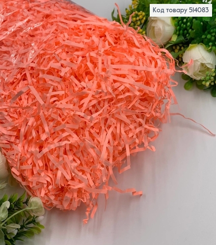 Наполнитель бумажный неоновый-Персиковый 100 гр 514083 фото 1