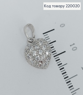 Кулон Сердце с камнями  220020 фото