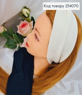 Повязка Рубчик чорная/белая 23*9,5см  в асор. 254070 фото