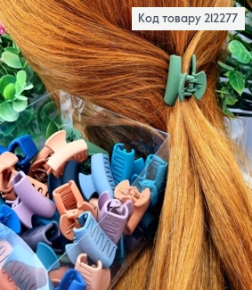 Краб пластик матовий "ДУГА", 3см, Кольори в асортименті 212277 фото