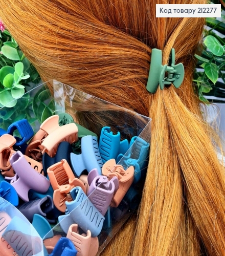 Краб пластик матовий "ДУГА", 3см, Кольори в асортименті 212277 фото 1