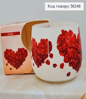 Аромасвічка стакан BISPOL Кохання 100 г/20 годин, 71s-05 312040 фото