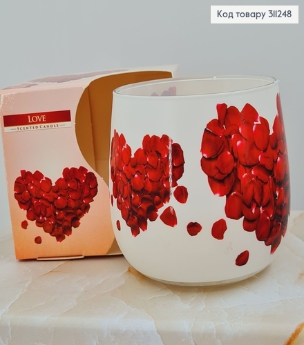 Аромасвечка стакан BISPOL Любовь 100 г/20 часов, 71s-05 312040 фото 1