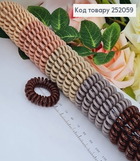 Резинка пружинка тоненька 4см нюдові тона в асорт. 252059 фото