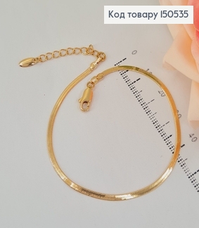 Браслет  19см  4мм  плоский снейк  Xuping 150535 фото