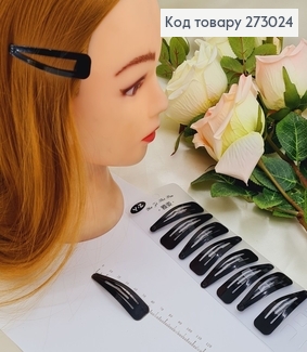 Заколка тик так чорный   10шт / уп. 273024 фото