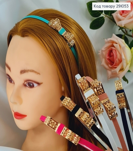 Обруч металл с золотым Бантом в асс. 291053 фото 1