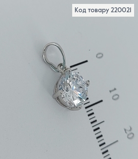 Кулон с камнем 8мм 220021 фото