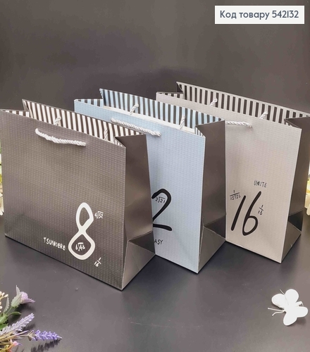 Пакет бумажный "Расчеты" 25,4*20*9,5см в ассорт. 542132 фото 1