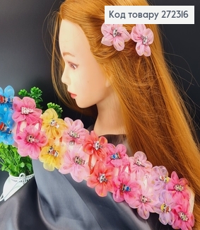 Заколка ток так детская со цветочком Лол в асс. (10пар) 272316 фото