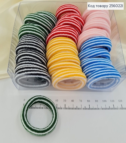 Резинка микрофибра Китай 4 см №7 30 шт/уп зебра 2560221 фото 1