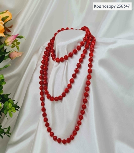 Ожерелье из жемчужин 10мм, Бордовые, 150см 236347 фото 1