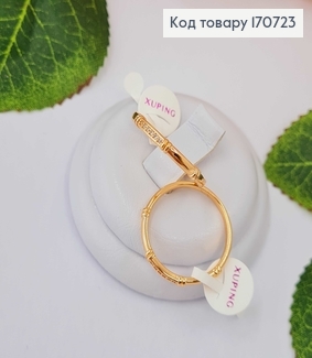 Кольцо тоненькое с камнями, Xuping 18K. 170723 фото