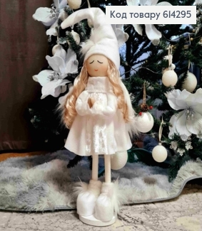 Дівчинка-Янгол в БІЛОМУ вбранні, 62-78см, ручна робота, Україна 614295 фото