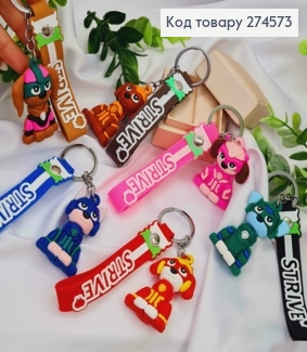 Брелок герої  мультфільму "Щенячий Патруль",  6-10см, в асортименті, на  кільці 274573 фото