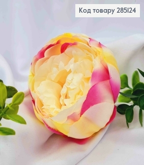 Искусственное приложение цветок Пиона, КРЕМОВОГО цвета, 7,5*7см. 285124 фото