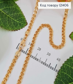 Цепочка 3,5мм, длина 50см, плетение Нонна, Xuping 18K 121406 фото