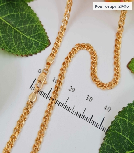 Цепочка 3,5мм, длина 50см, плетение Нонна, Xuping 18K 121406 фото 1