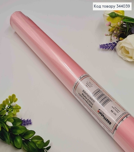 Папір Тішью, НЫЖНО-РОЖЕВИЙ, в листах, 30 аркушів, 0,5*07м. (±5%) 344039 фото 1