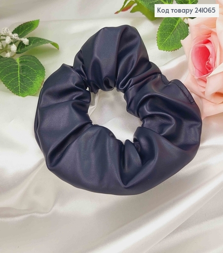 Резинка ЕКОшкіра 11см, ТЕМНО-СИНЯ, ручна робота, Україна 241065 фото 1