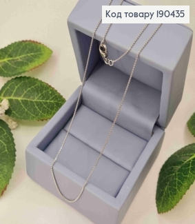 Цепочка родированая, Якорное плетение, ширина 1мм, длина 45см, Xuping 190435 фото