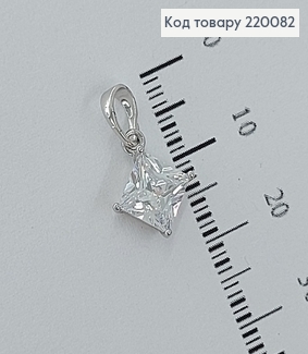 Кулон с камнем 1 * 1 см родироване медзолото Xuping 220082 фото