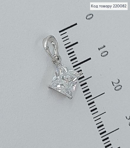 Кулон с камнем 1 * 1 см родироване медзолото Xuping 220082 фото 1