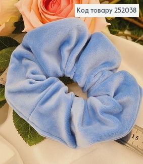 Резинка велюр обьемная ГОЛУБАЯ, ручна робота, Украина 252038 фото