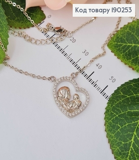 Цепочка родовая, с подвеской Мама и Ребенок, 40+5см Xuping  190253 фото