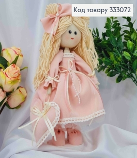 Кукла Девочка в платье с сумочкой Розового цвета, высота 26см, ручная работа, Украина 333072 фото