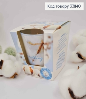 Аромасвечка стакан, WELLNESS & BEAUTY, COTON, 115г/30час., Польша 331140 фото