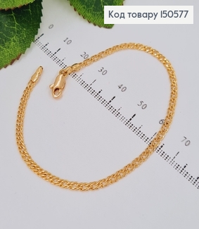 Браслет двойной  ромб 2,5мм, довжина 18,5см, Xuping 18K 150577 фото