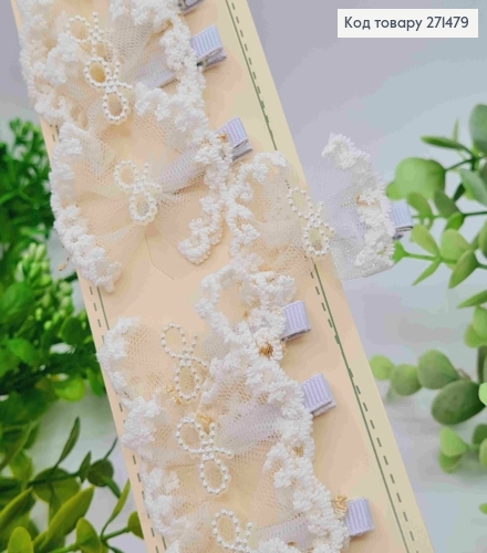 Набор заколок Стрела (20шт), АЖУРНЫЙ БАНТИК, Белого цвета, заколка 3см, бант 5*4см 271479 фото 1