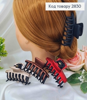 Краб пластик двойной матовий 8см, паучи лапки, матовый, цвета в ассорт. 8см 211130 фото