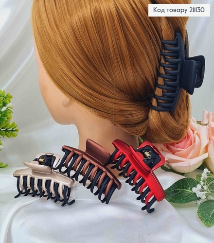 Краб пластик двойной матовий 8см, паучи лапки, матовый, цвета в ассорт. 8см 211130 фото 1