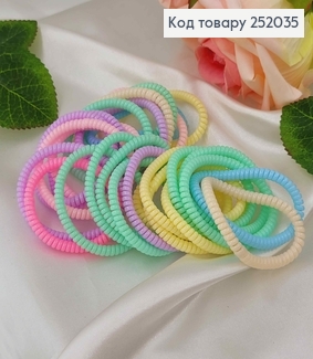 Резинка пружинка тоненька 4см в асорт. 252035 фото