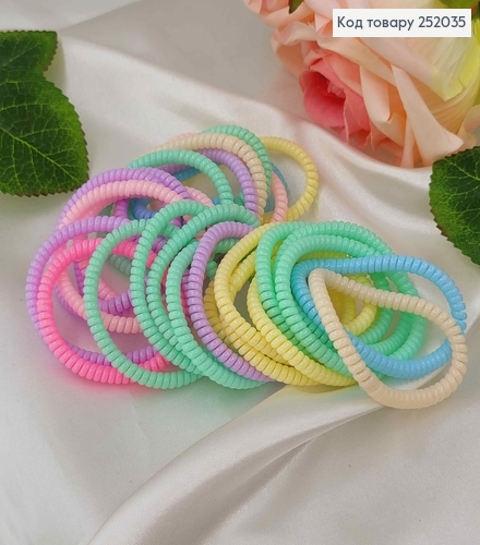 Резинка пружинка тоненька 4см в асорт. 252035 фото 1