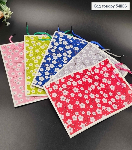 Пакет бумажный "Хлопок" 17,5*25,5*17см в ассорт. 541106 фото 1