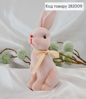Заяц бархат ПУДРА  размер  6х13,5см 282009 фото