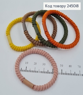Резинка плетеная жгут в асс. 10 шт / уп. цена за уп. 245018 фото