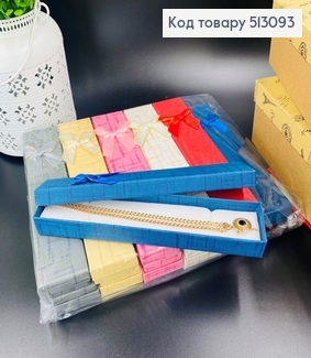 Коробка с Бантиком с люрексом однотоная, 20,5х2х4см, в ассорт. 513093 фото