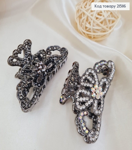 Краб металл изысканный с камешками 7,5 см 215116 фото 2